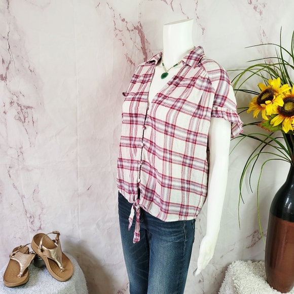 Paige Check Top - Picture 5 of 6